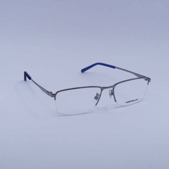 Montblanc MB0107O 002 Eyeglasses Ruthenium 56mm Rectangle Frame - Picture 6 of 10